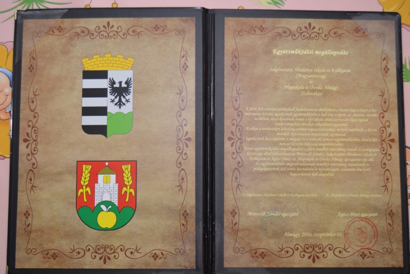 Testvériskolai megállapodás aláírása a SÁIK-kal, 2016.9.5.
